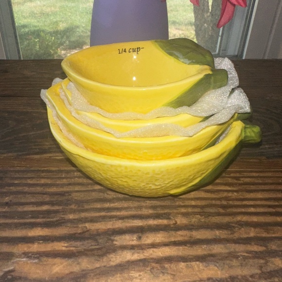 Lemon-Shaped Measuring Cups Set - Picture 4 of 4